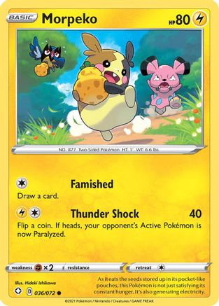 Morpeko (036) (36)/72 Common Reverse Holofoil