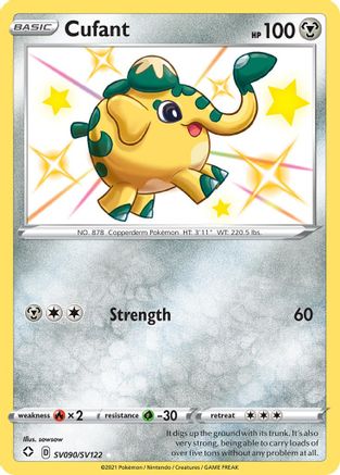 Cufant (SV090)/122 Shiny Holo Rare Holofoil