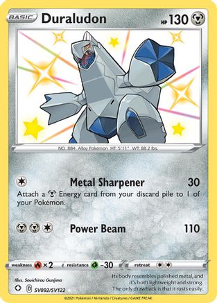Duraludon (SV092)/122 Shiny Holo Rare Holofoil