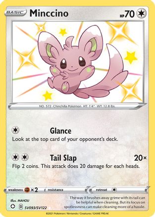 Minccino (SV093)/122 Shiny Holo Rare Holofoil