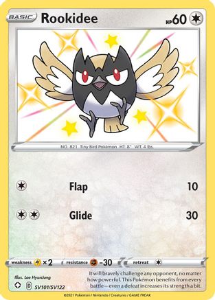 Rookidee (SV101)/122 Shiny Holo Rare Holofoil