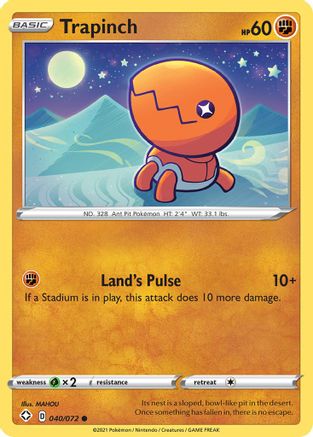 Trapinch (40)/72 Common Reverse Holofoil