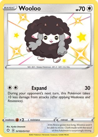 Wooloo (SV103)/122 Shiny Holo Rare Holofoil