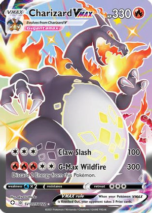 Charizard VMAX (SV107)/122 Shiny Holo Rare Holofoil (Cabinet-NM)