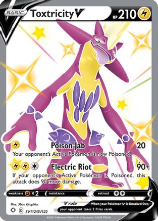 Toxtricity V (SV112)/122 Shiny Holo Rare Holofoil