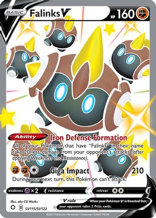 Falinks V (SV115)/122 Shiny Holo Rare Holofoil