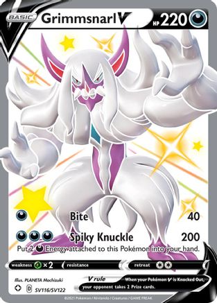 Grimmsnarl V (SV116)/122 Shiny Holo Rare Holofoil