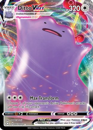 Ditto VMAX (51)/72 Ultra Rare Holofoil