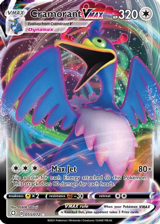 Cramorant VMAX (55)/72 Ultra Rare Holofoil