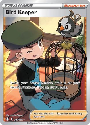 Bird Keeper (Full Art) (66)/72 Ultra Rare Holofoil