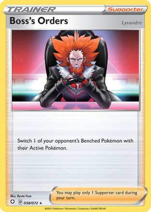 Boss's Orders (58)/72 Rare Reverse Holofoil