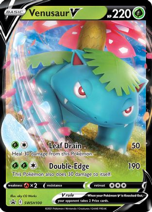 Venusaur V - SWSH100 (SWSH100)/307 Promo Holofoil