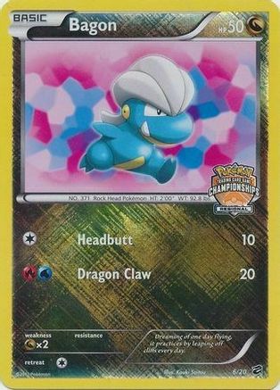 Bagon - 6/20 (Regional Championships) (6) Promo Holofoil