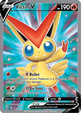 Victini V (Full Art) (144)/163 Ultra Rare Holofoil