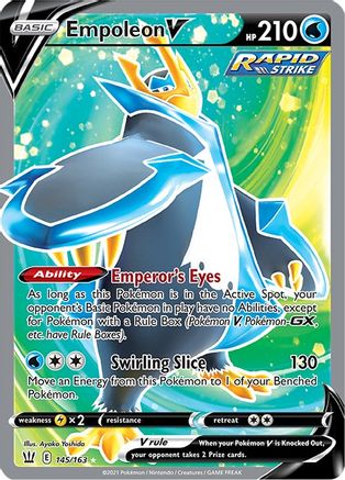 Empoleon V (Full Art) (145)/163 Ultra Rare Holofoil