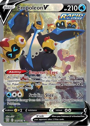 Empoleon V (Alternate Full Art) (146)/163 Ultra Rare Holofoil