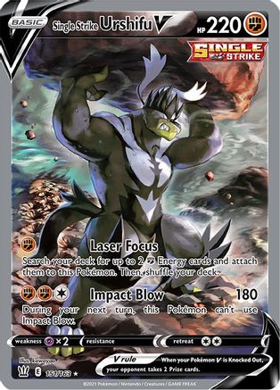 Single Strike Urshifu V (Alternate Full Art) (151)/163 Ultra Rare Holofoil