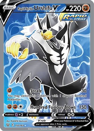 Rapid Strike Urshifu V (Full Art) (152)/163 Ultra Rare Holofoil