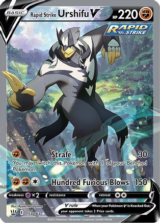 Rapid Strike Urshifu V (Alternate Full Art) (153)/163 Ultra Rare Holofoil