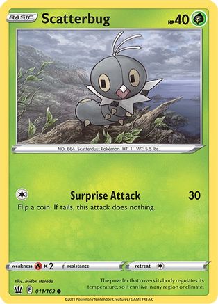 Scatterbug (11)/163 Common Reverse Holofoil