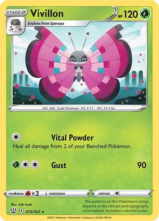 Vivillon (13)/163 Rare Reverse Holofoil
