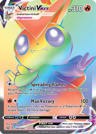 Victini VMAX (Secret) (165)/163 Secret Rare Holofoil