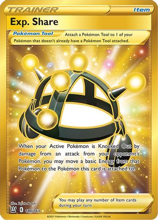 Exp. Share (Secret) (180)/163 Secret Rare Holofoil