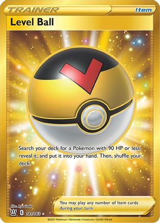 Level Ball (Secret) (181)/163 Secret Rare Holofoil