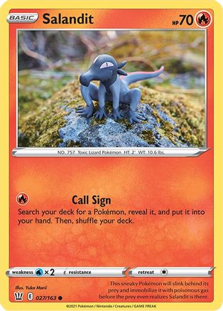 Salandit (27)/163 Common Reverse Holofoil