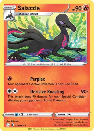 Salazzle (28)/163 Rare Reverse Holofoil