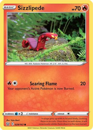 Sizzlipede (29)/163 Common Reverse Holofoil