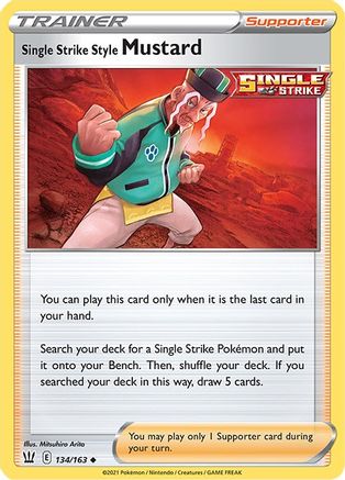 Single Strike Style Mustard (134)/163 Uncommon
