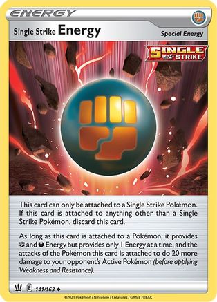 Single Strike Energy (141)/163 Uncommon Reverse Holofoil