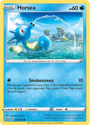 Horsea (31)/163 Common Reverse Holofoil