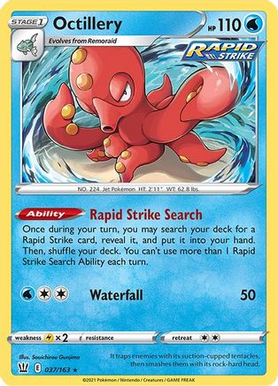 Octillery (37)/163 Holo Rare Reverse Holofoil