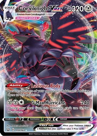 Corviknight VMAX (110)/163 Ultra Rare Holofoil
