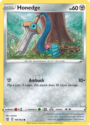 Honedge (105)/163 Common Reverse Holofoil