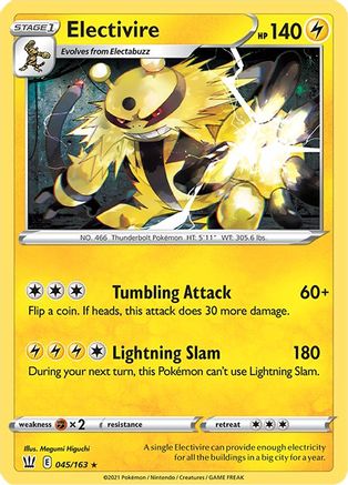 Electivire (45)/163 Rare Reverse Holofoil