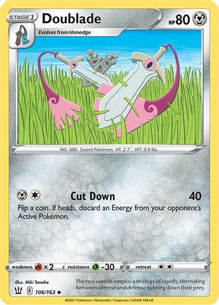 Doublade (106)/163 Uncommon Reverse Holofoil