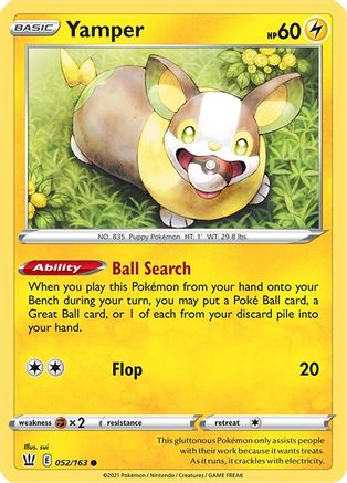 Yamper (52)/163 Common Reverse Holofoil