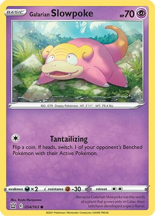 Galarian Slowpoke (54)/163 Common Reverse Holofoil