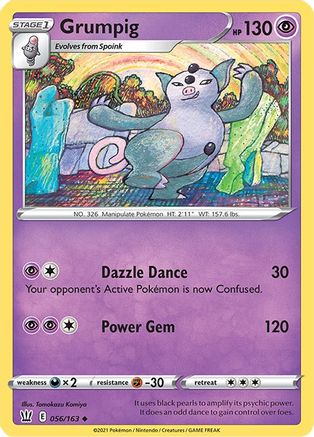 Grumpig (56)/163 Uncommon Reverse Holofoil
