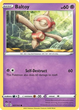 Baltoy (57)/163 Common Reverse Holofoil