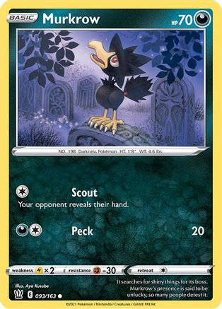 Murkrow (93)/163 Common Reverse Holofoil