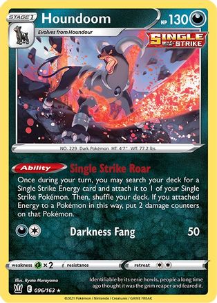 Houndoom (96)/163 Holo Rare Reverse Holofoil