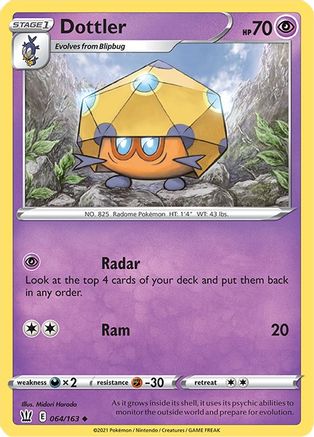 Dottler (64)/163 Uncommon Reverse Holofoil