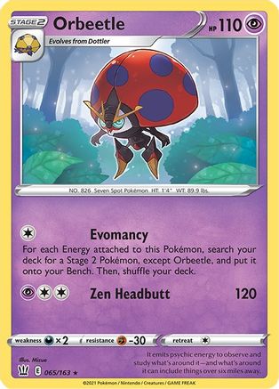 Orbeetle (65)/163 Holo Rare Reverse Holofoil