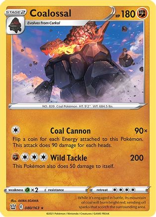 Coalossal (80)/163 Holo Rare Holofoil