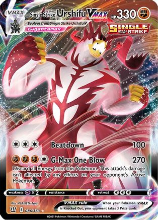 Single Strike Urshifu VMAX (86)/163 Ultra Rare Holofoil
