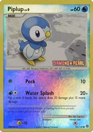 Piplup - 93/130 [Diamond and Pearl] (93) Promo Reverse Holofoil